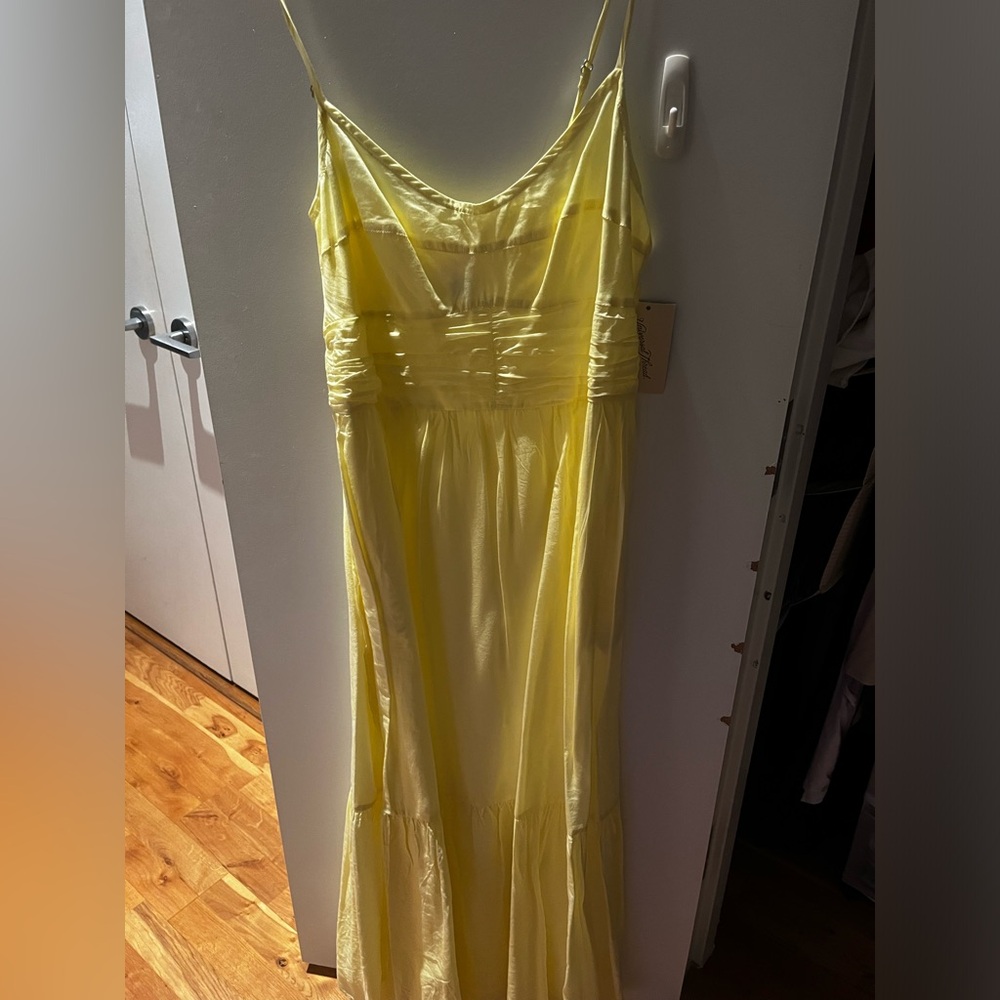 Yellow maxi dress
